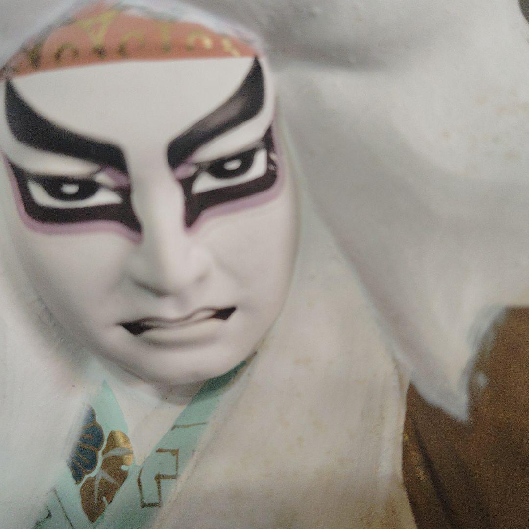 伝統的博多人形歌舞伎鏡舞一義作約30cm