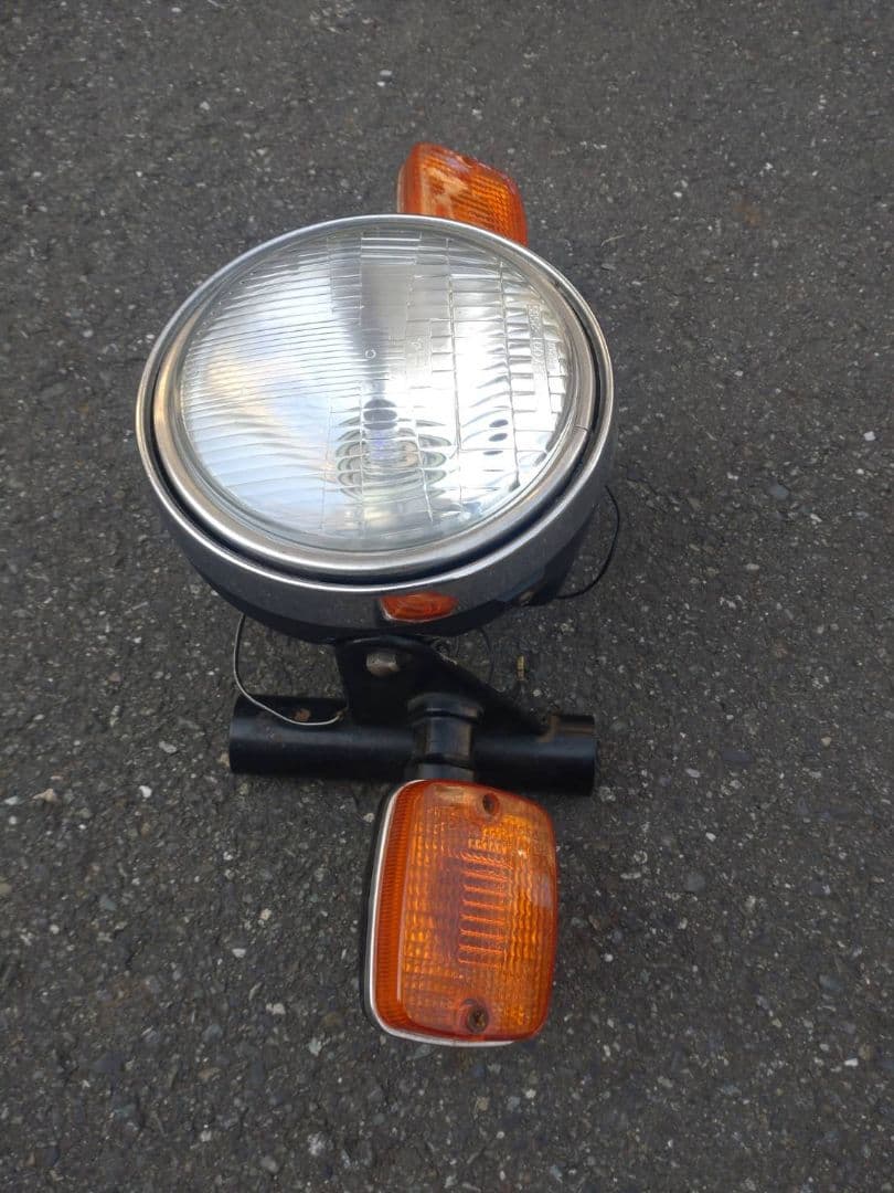 当時物シビエスーパーオスカー180πシビエ凹みレンズ付きヘッドライト