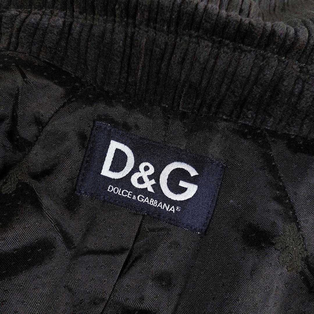 DG ドルチェ&ガッバーナ 金ボタン コーデュロイダブル チェスターコート 40