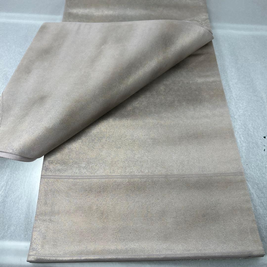 シルバー 花柄刺繍 六通袋帯1222 花柄刺繍 六通袋帯1222 袋帯