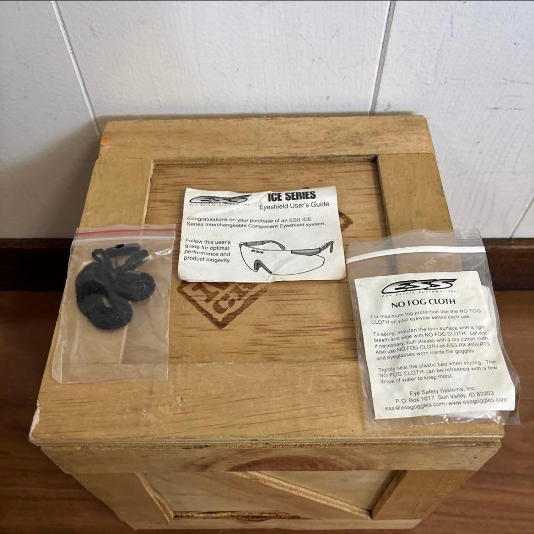 美品　米軍　ESS ICE サングラス　ブラック　クリア　送料無料⑪