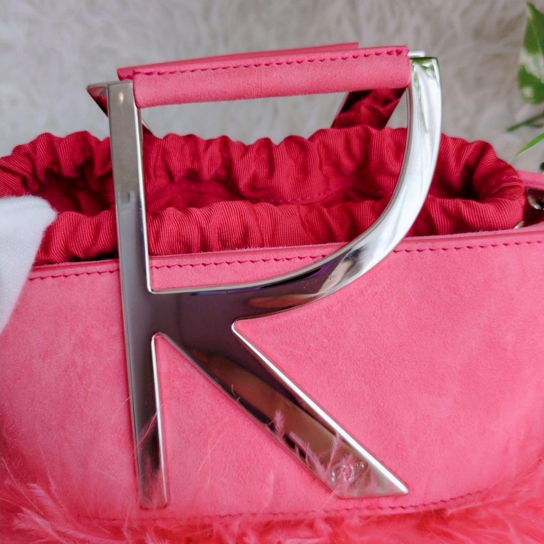 ◾︎極美品◾︎ ロジェ・ヴィヴィエ RV ミニ バケット バッグ ショルダー ピンク