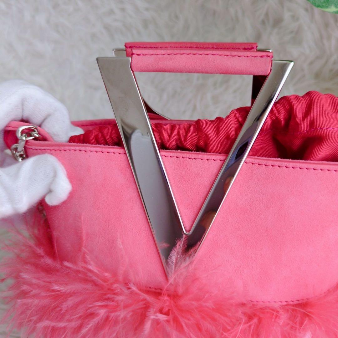 ◾︎極美品◾︎ ロジェ・ヴィヴィエ RV ミニ バケット バッグ ショルダー ピンク