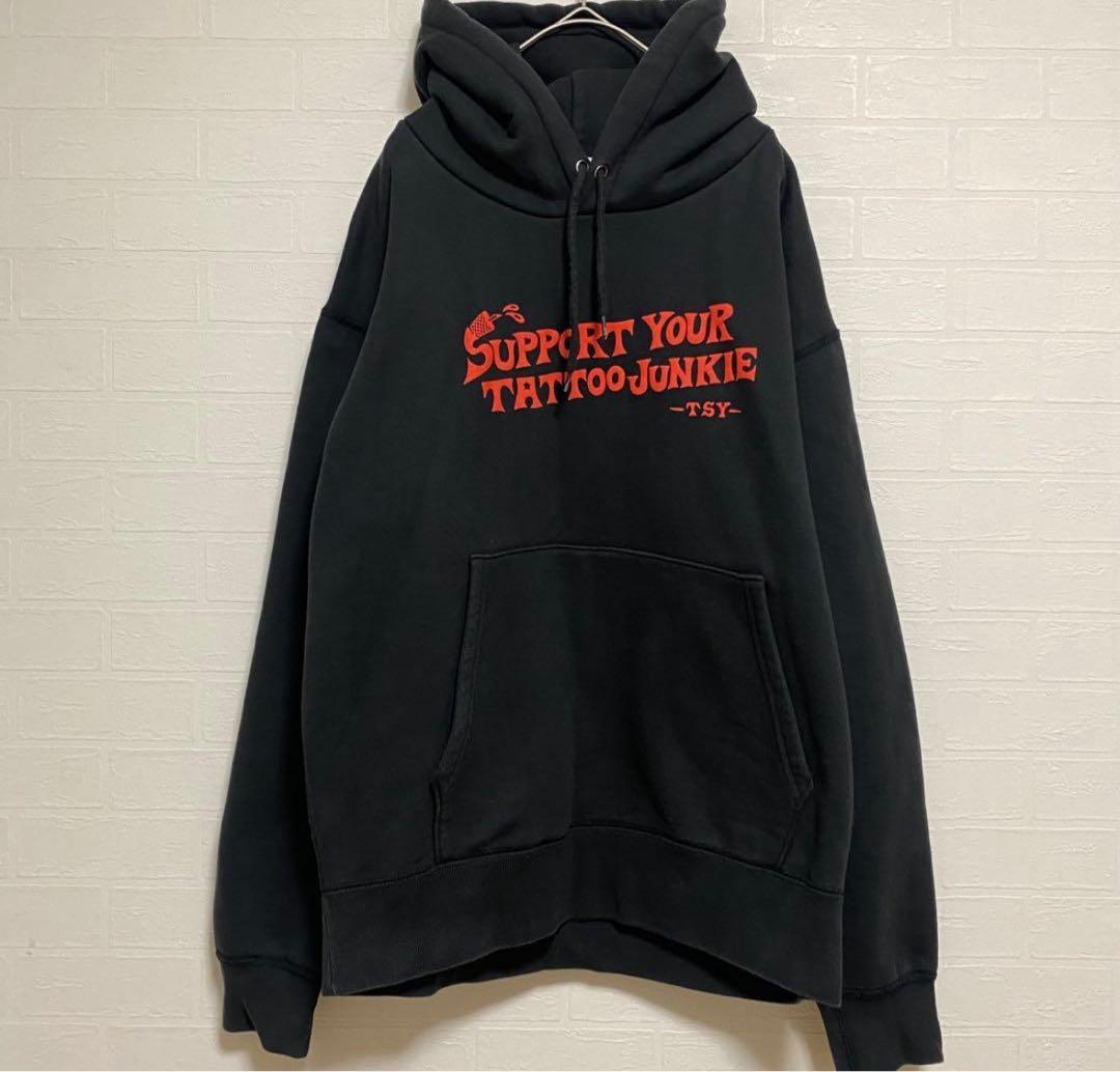 tatoo studio YAMADA XXL パーカー ブラック
