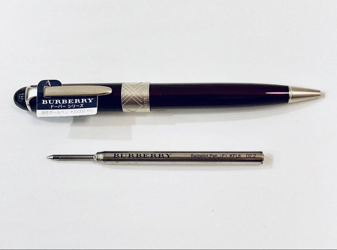 定価10,◇バーバリー 高級ボールペン BURBERRY 茶軸 ブラウン