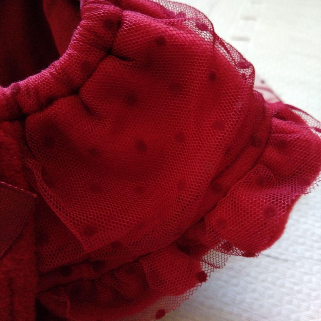 CanNanaクマ刺繍付き赤犬服 - メルカリ