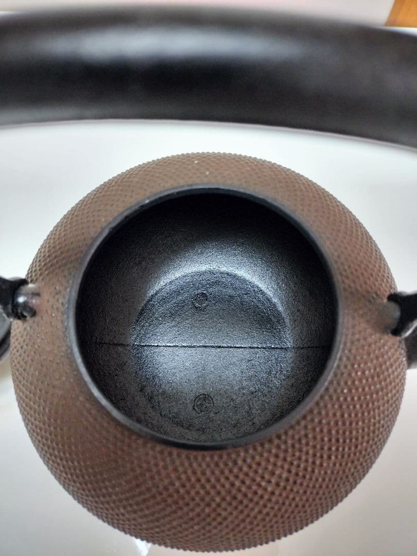 骨董品 作家品 未使用南部盛栄堂販売 南部秀山 佐藤勝弘作 15型アラレ