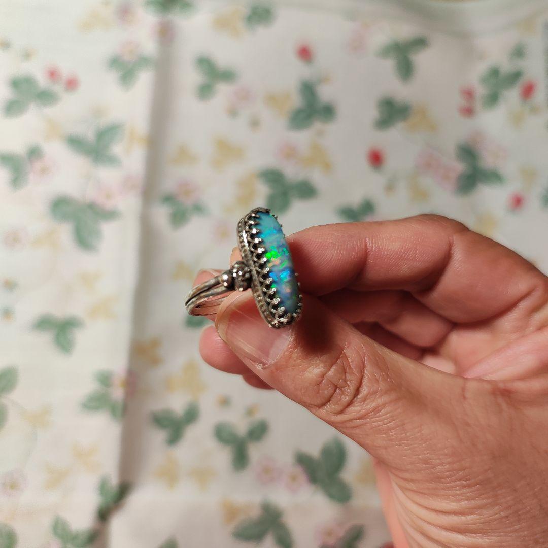 天然ボルダーオパールの指輪！