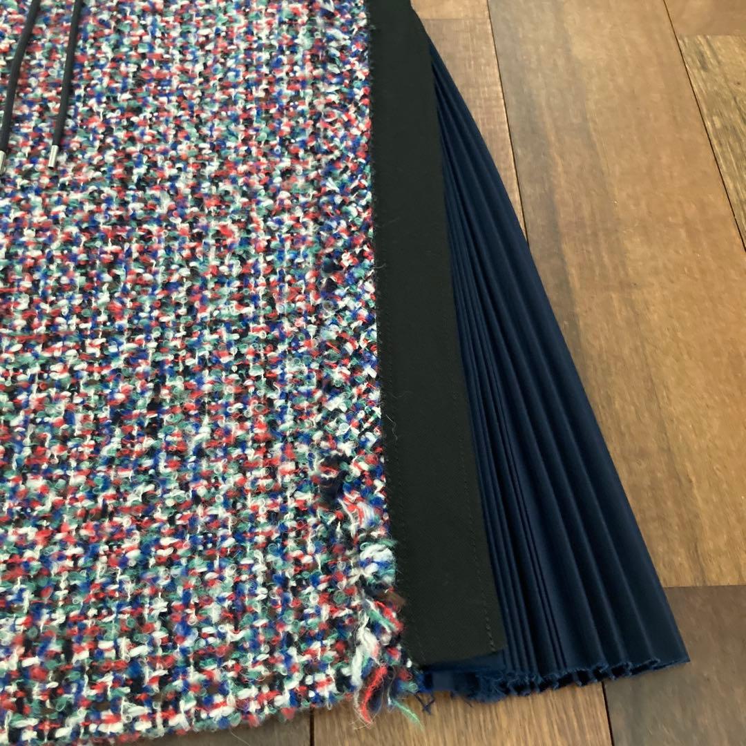 【美品】sacaiマルチカラーツイードスカート