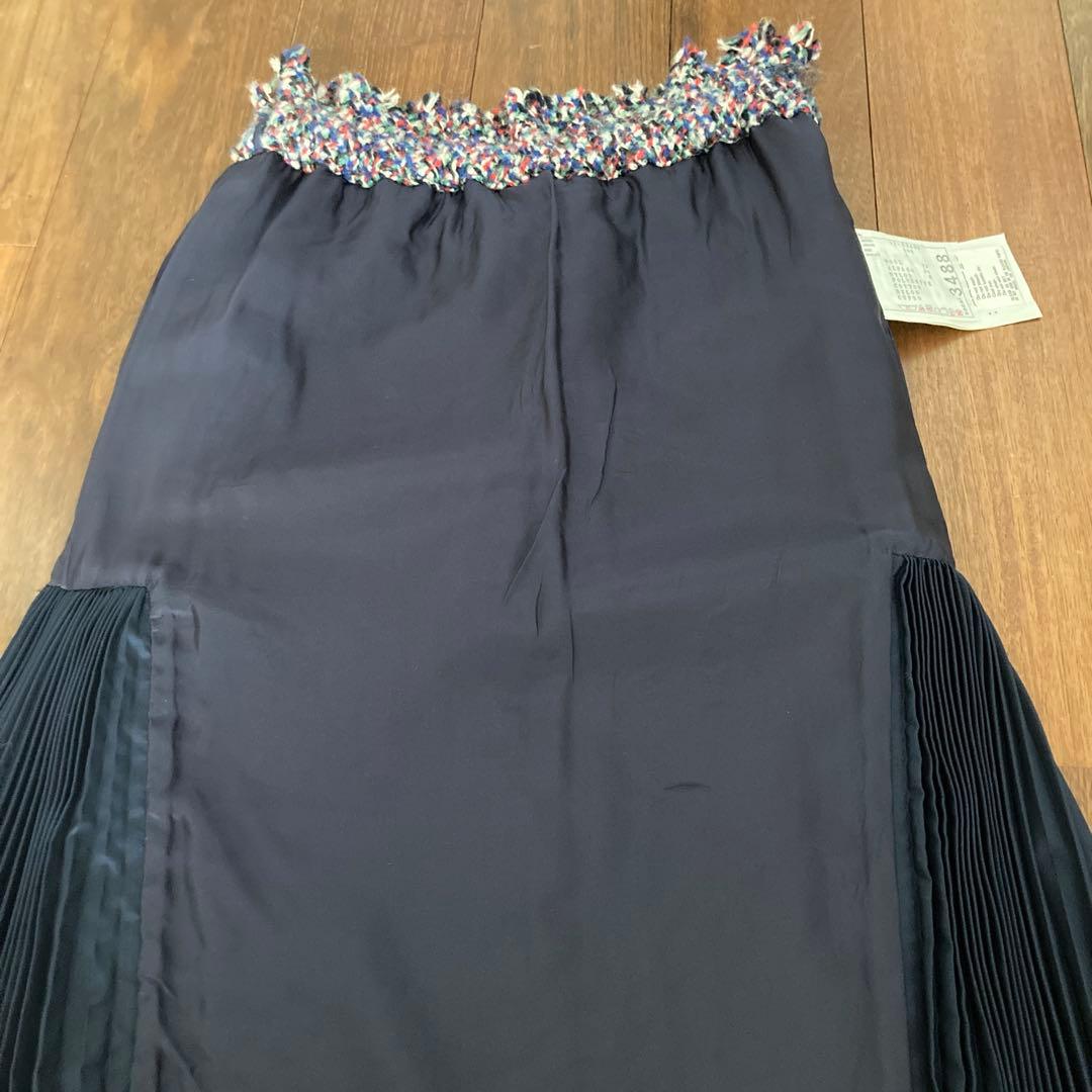 【美品】sacaiマルチカラーツイードスカート