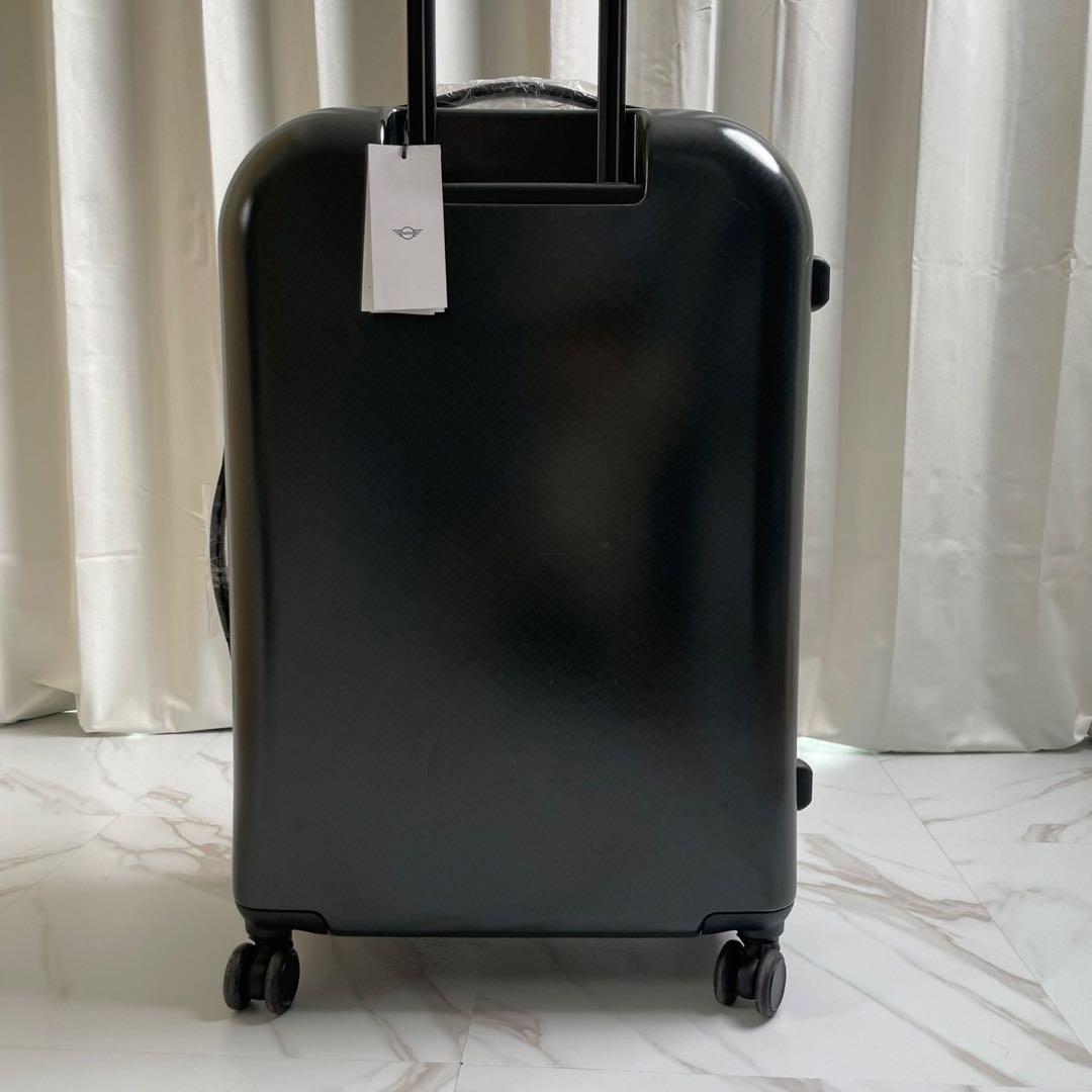 ミニクーパー キャリーケース 黒 旅行 ロゴ 4輪 ファスナー ロック式