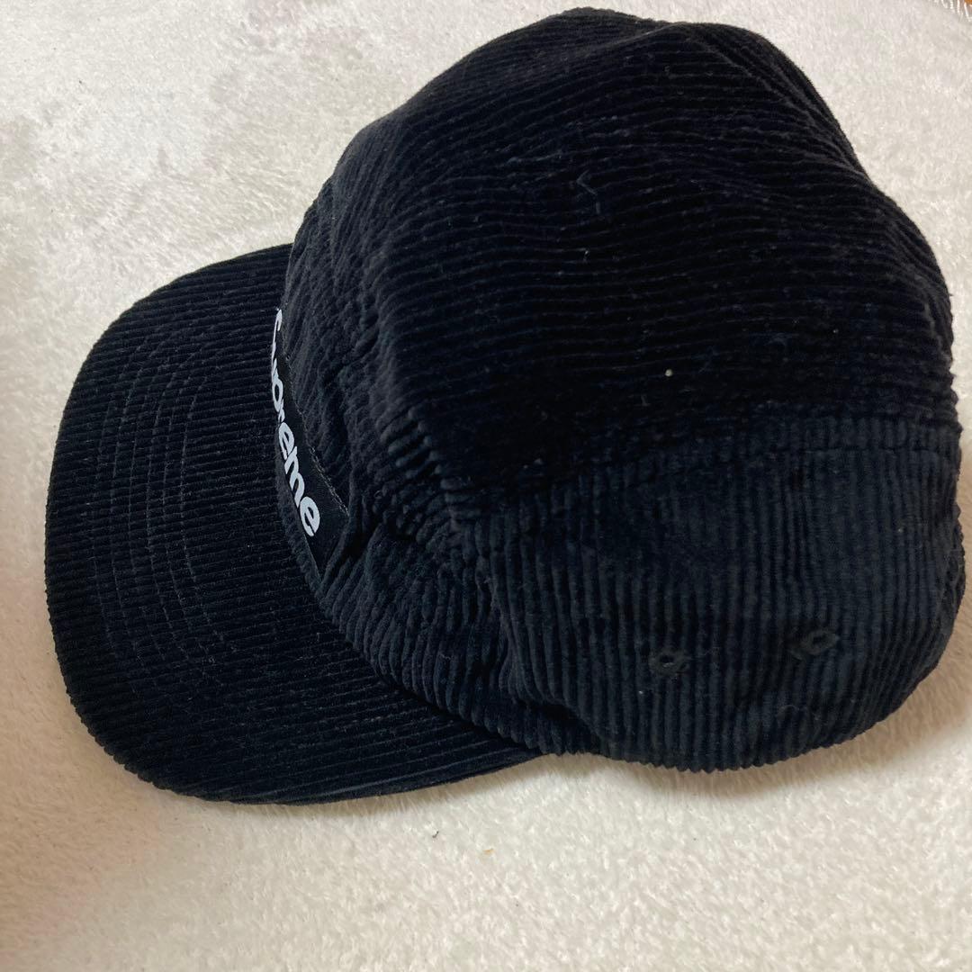 Supreme シュプリーム コーデュロイキャップ 黒 Supreme コーデュロイ