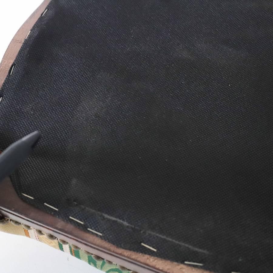 値下イタリアンクラシカル家具 猫脚スツール グリーン系ストライプ柄 鋲打ち 彫刻