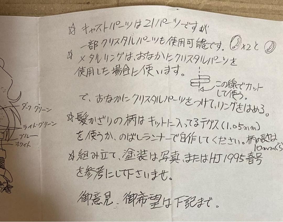 くるくるトライアングル 竜ヶ崎リポ MOONLLGHT 16 ガレージキット