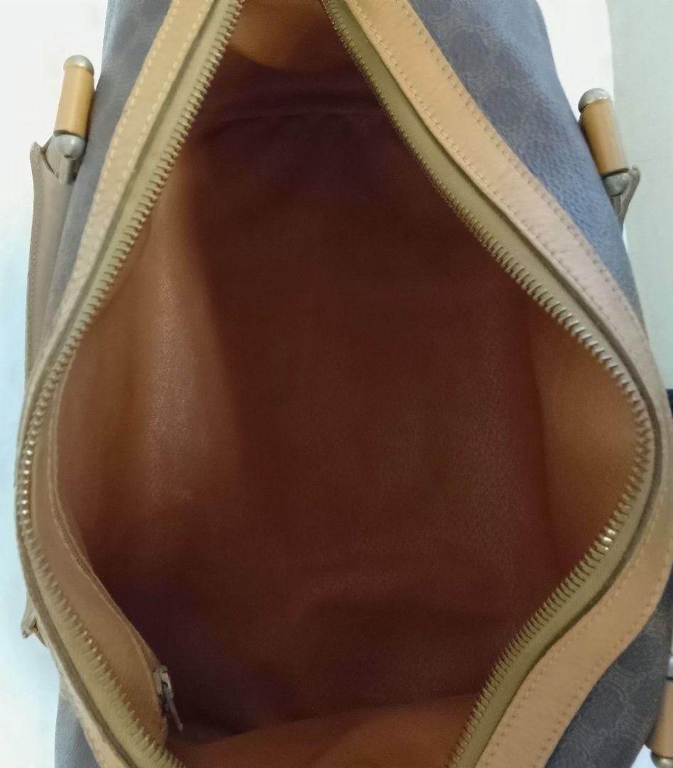 AQB12 セリーヌ マカダム ハンドバッグ トリオンフ ゴールド金具