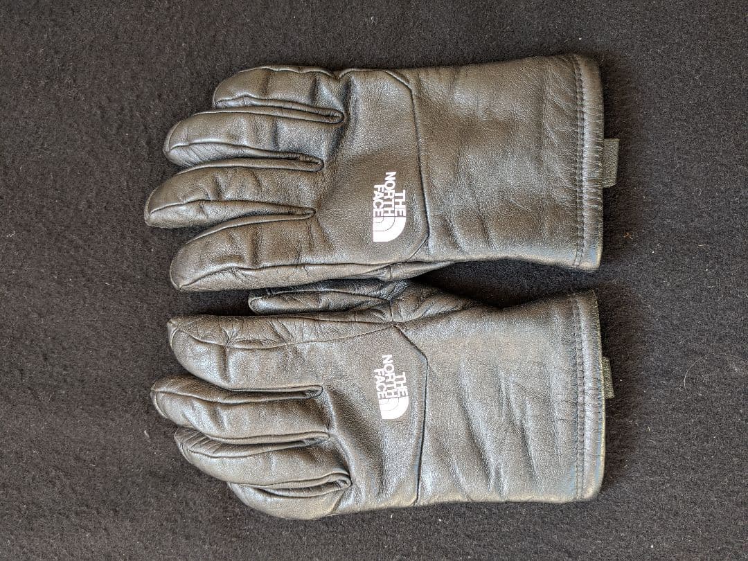 THE NORTH FACE SUPREME コラボ レザーグローブ S 黒色 C9