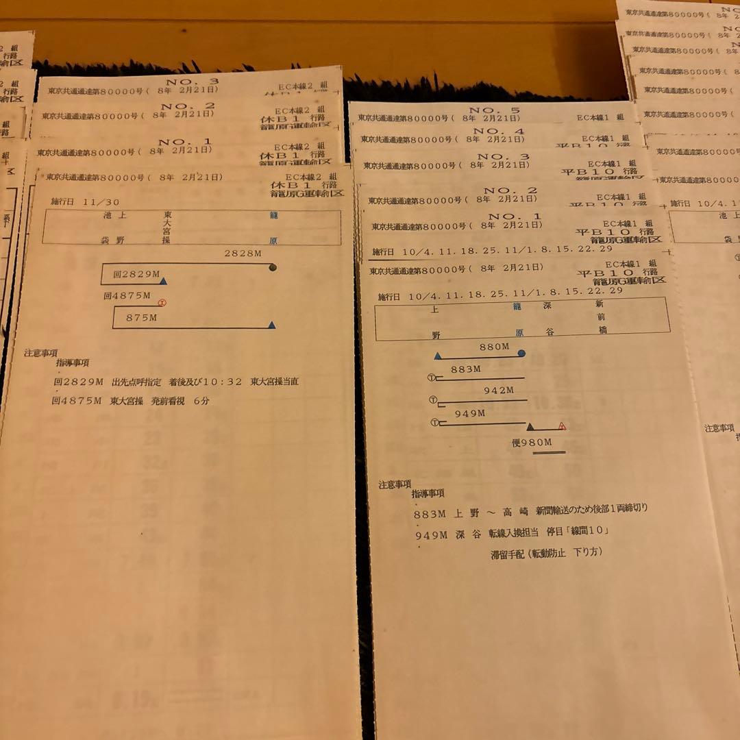 鉄道　スタフ　籠原区　13行路