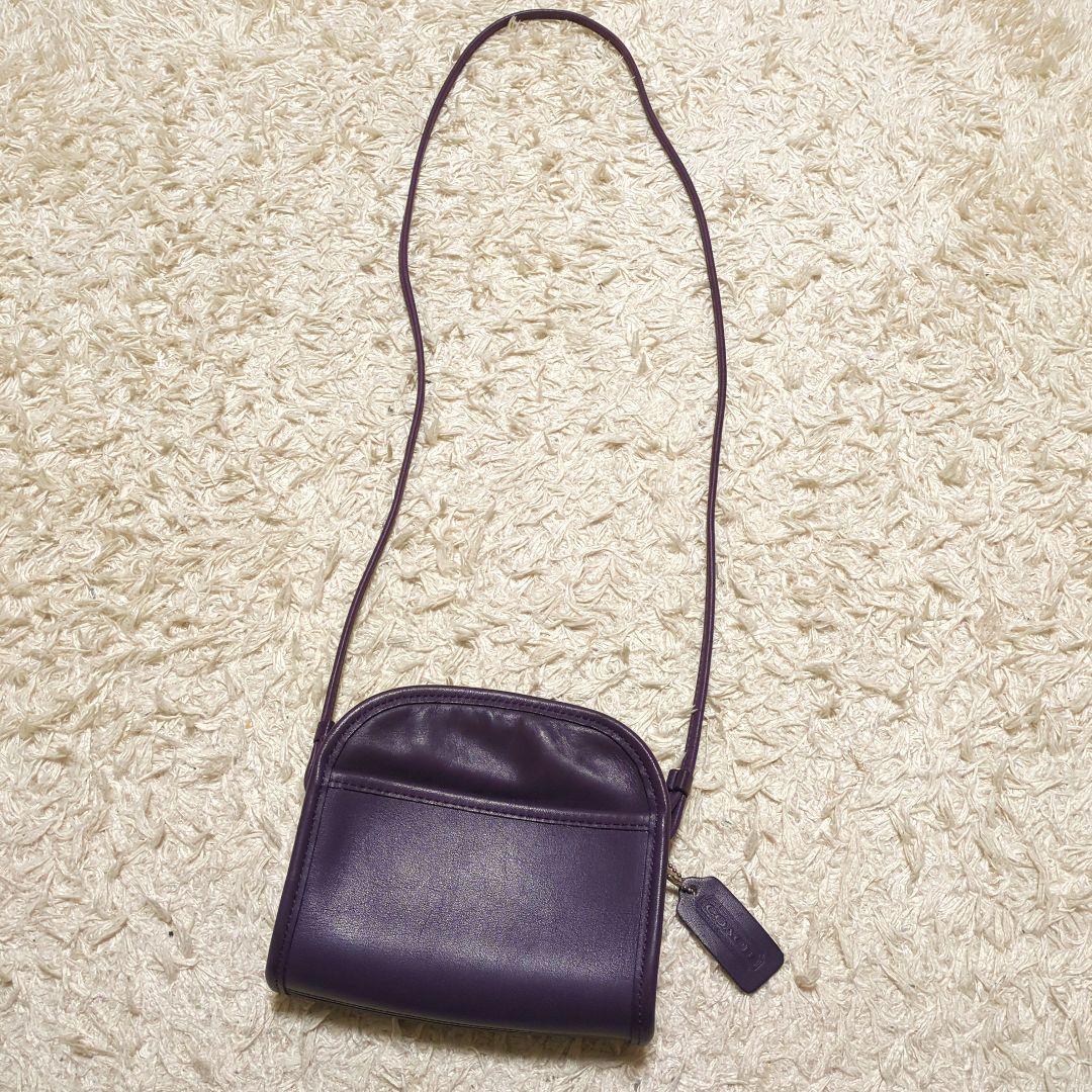 オールドコーチ パープル レア色 ミニショルダーバッグ