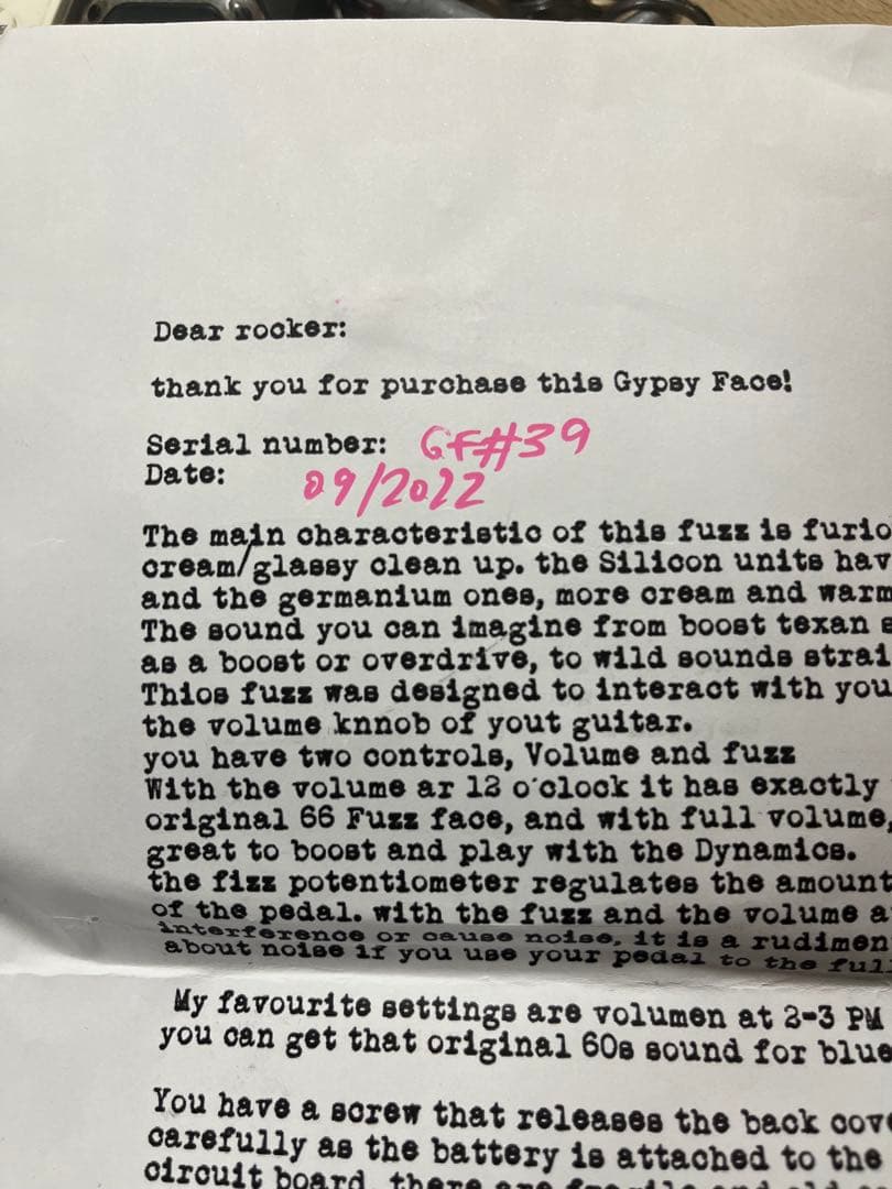 lofi mind effects Gypsy Face ファズフェイス系