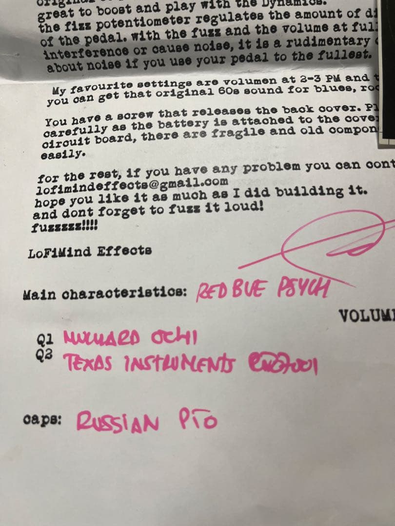 lofi mind effects Gypsy Face ファズフェイス系