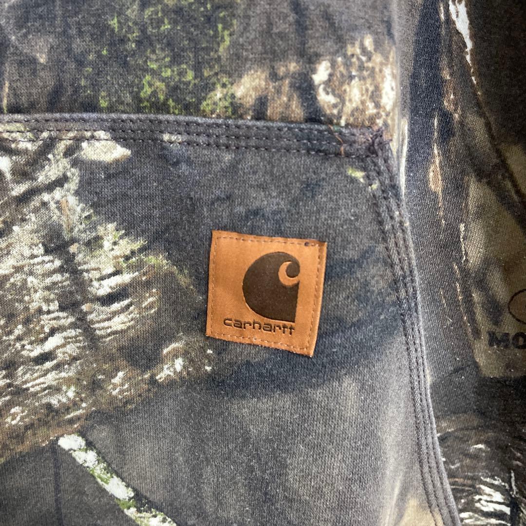 カーハート　リアルツリー　迷彩　スウェットパーカー　サイドプリント　2XL