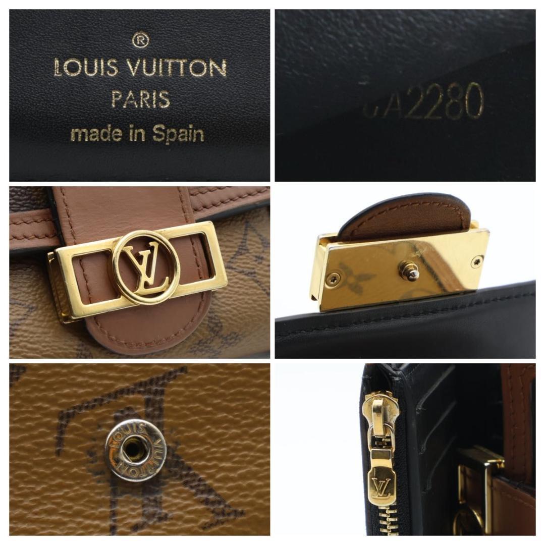 【極美品】ルイヴィトン　ドーフィーヌコンパクト　モノグラムリバース　三つ折り財布