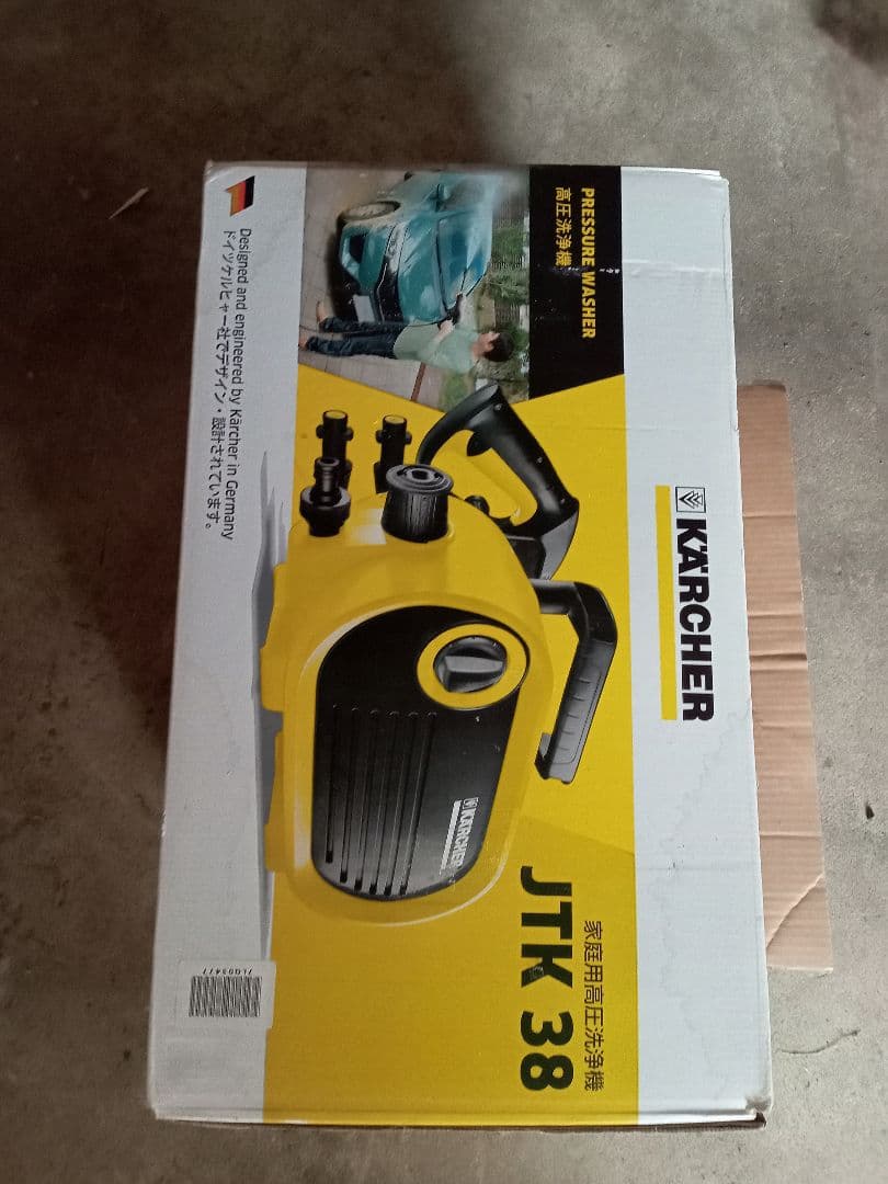 KARCHER 高圧洗浄機 JTK 38 本体 ケルヒャー 高圧洗浄機 【新品同様】家庭用高圧洗浄機 JTK38 ブラック