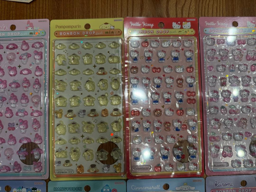【8種正規品】ボンボンドロップシール　サンリオmini