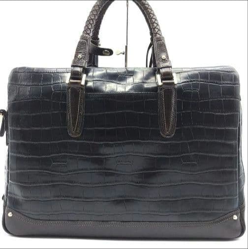 kiefer neu ブリーフケース クロコダイル型押し エンボス 男女兼用