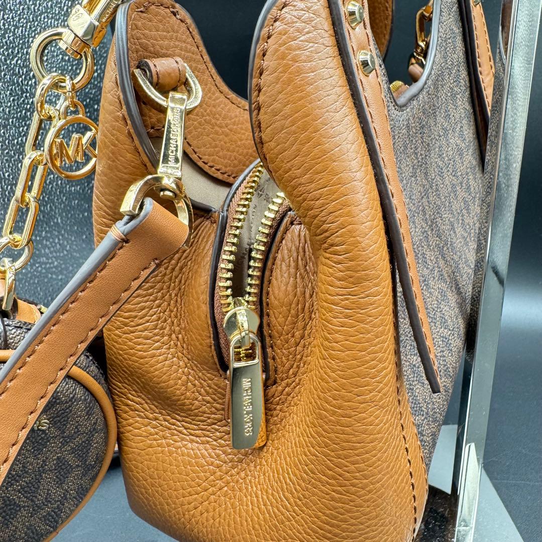 未使用級✨マイケルコース ショルダーバッグ 2way MK柄 レザー