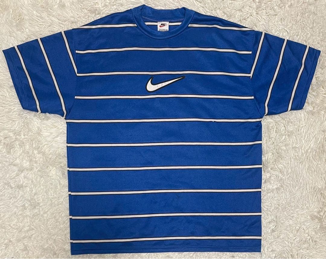 Nike ゲームTシャツ XLサイズ　90s ゆるだぼ NIKKE Tシャツ RUNNING SODA! ネイビー S／M／L／XLサイズ