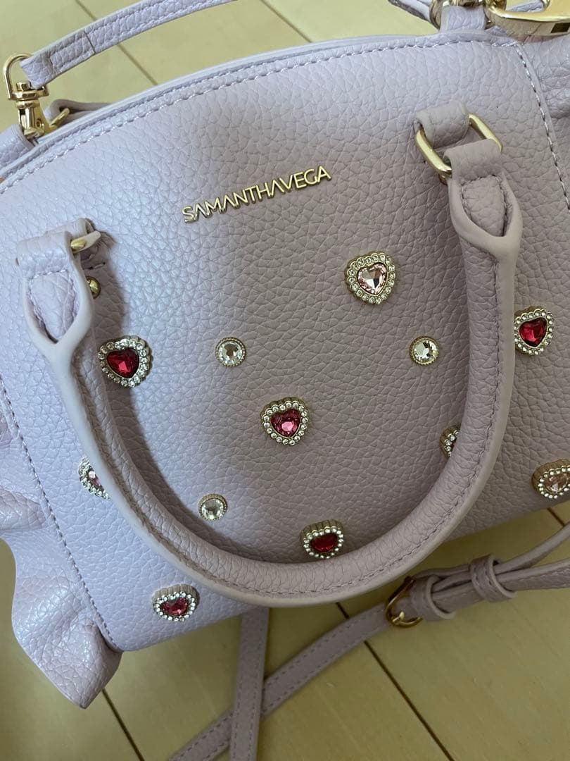 Samantha Vega ビジューフラッター ピンク 汚れあり