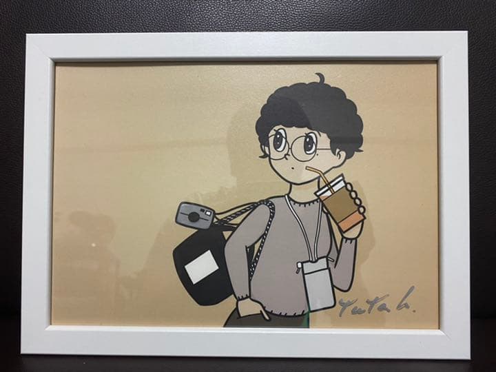 ハシヅメユウヤ 「eyewater」 直筆サイン入り 額装 現代アート