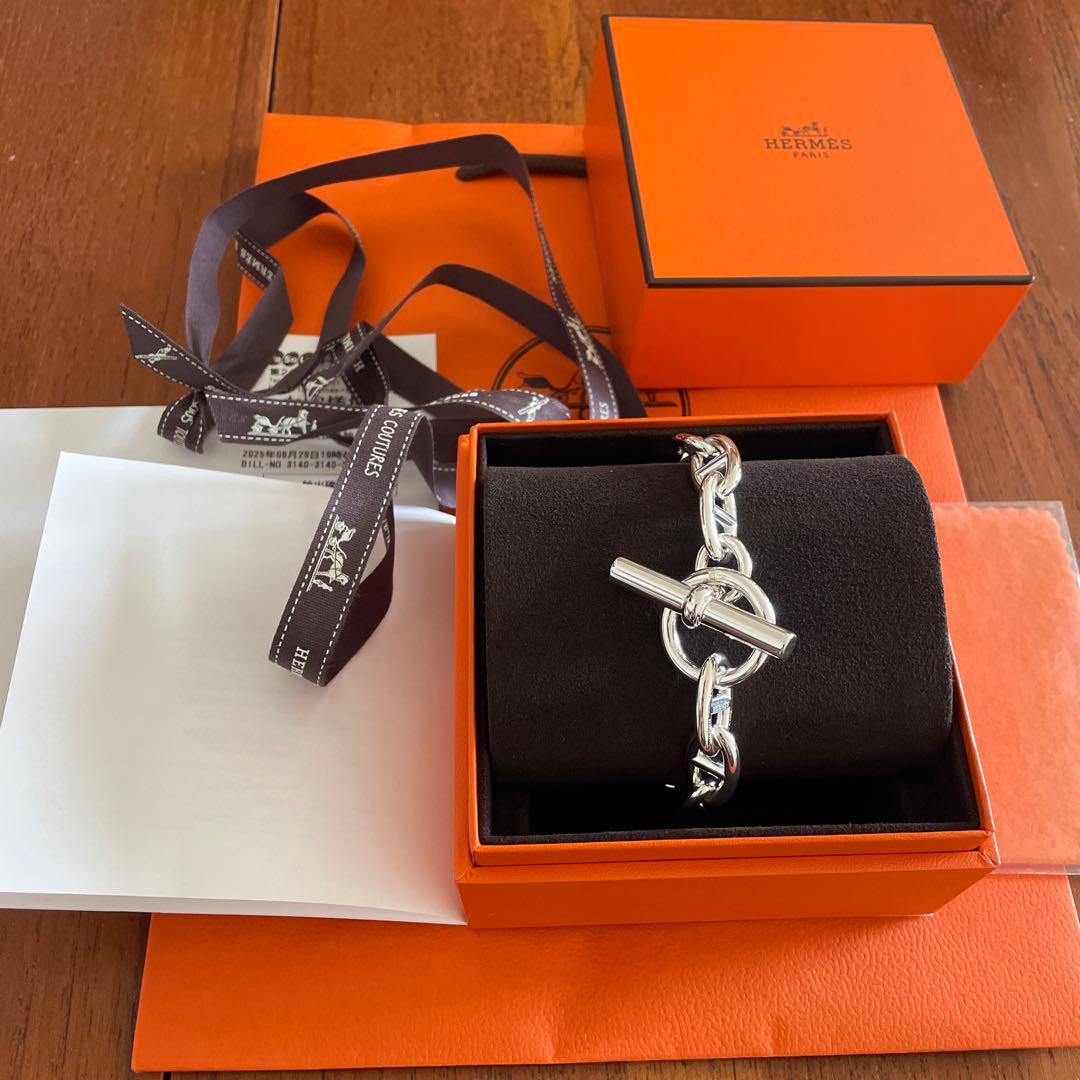 HERMÈS シルバーチェーンブレスレット