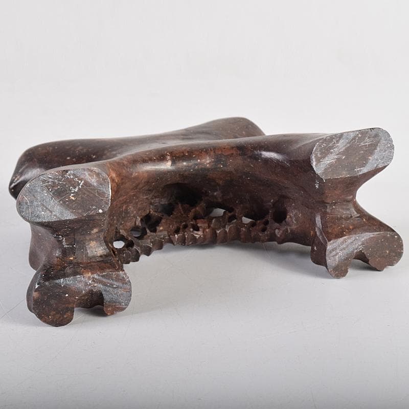 中国 玉石蝋石青田石彫刻 楼閣山水雕 硯屏 置物 V R8517 - メルカリ