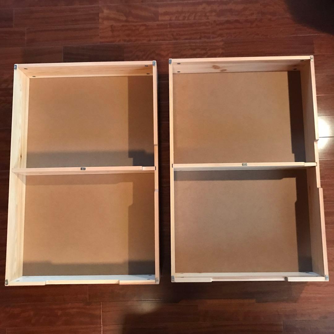 さる】無印良品 木製 3連キャビネット Amazon.co.jp: 無印良品 木製