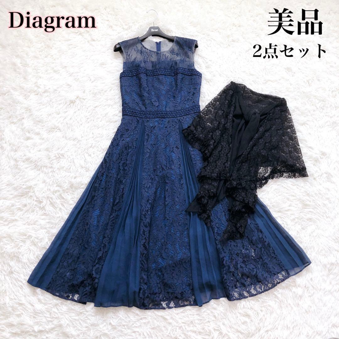 ✨定価5万円♡美品✨ダイアグラム　レースプリーツフレアワンピース　ドレス　ボレロ レースプリーツフレアワンピース（ドレス）｜Diagram（ダイアグラム