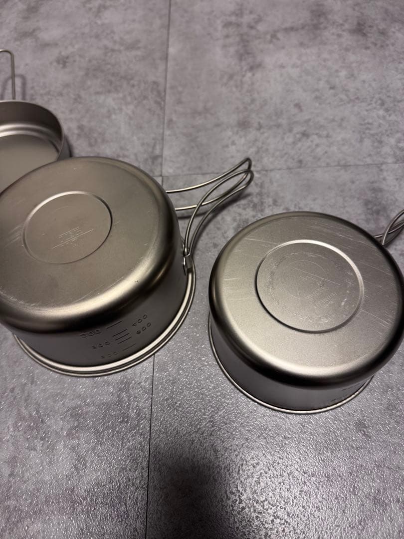 ヴィンテージ　msr チタンクッカーセット