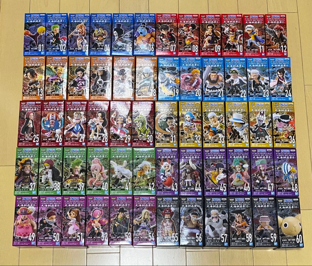新品未開封　ワンピース　ワーコレ 大海賊百景 全60種 コンプリート ワンピース ワーコレ 大海賊百景 コンプリート60 フィギュア