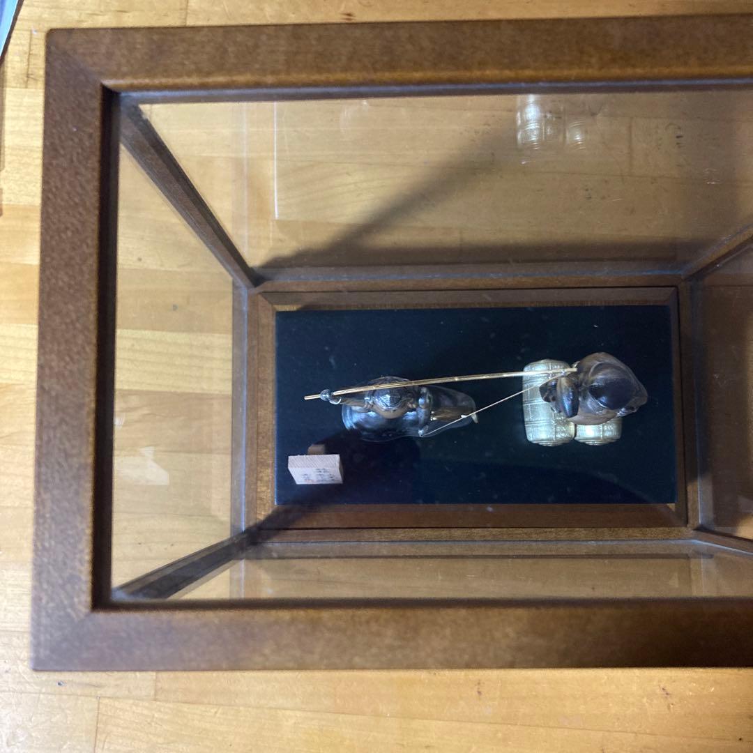 霹*！様 【縁起物・開運】大黒天 恵比寿 武比古作 純銀 工芸品 置物