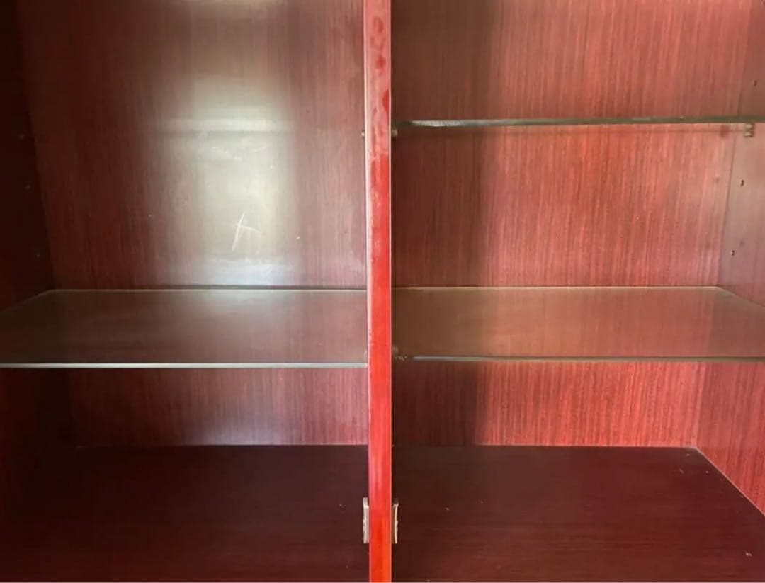 クラシック木製 キャビネット ダークブラウン アンティーク 食器棚 本棚