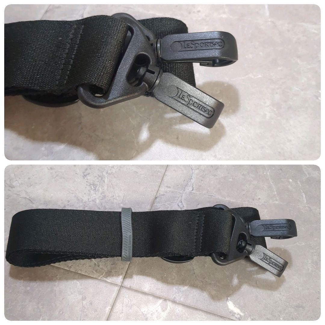 極美品☆レスポートサック ミニダッフル クロスボディ ブラックシャイン バッグ