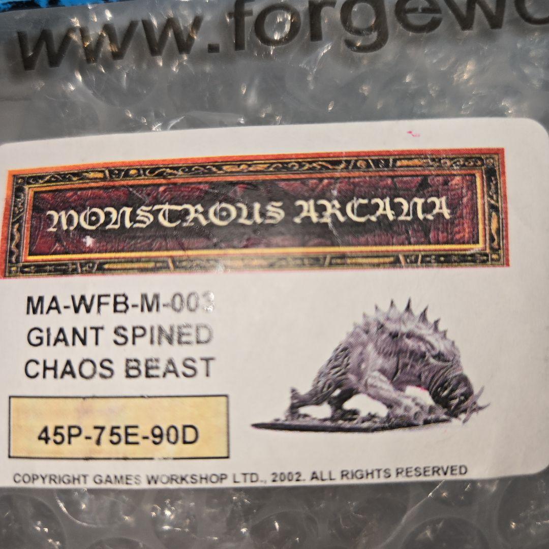 【値引き交渉歓迎】カオスビーストウォーハンマーフォージワールド