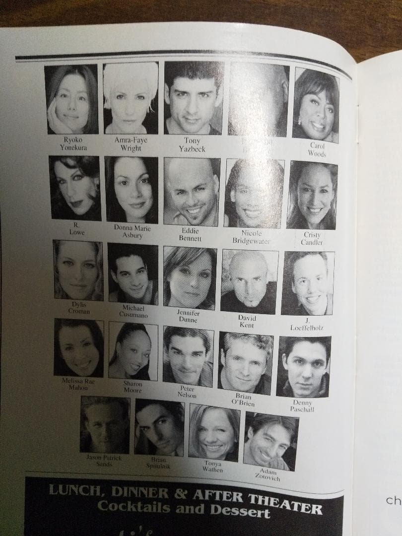 米倉涼子直筆サインパンフレット NY CHICAGO 2012.7.15