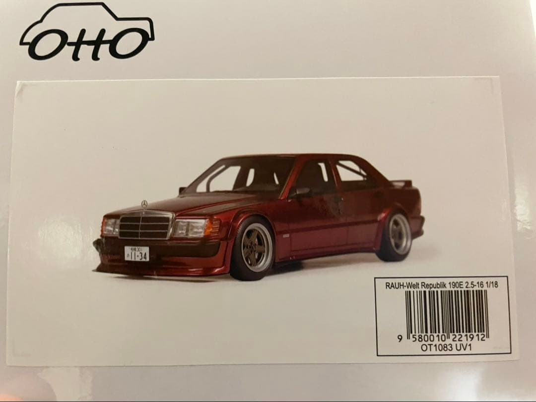 RAUH-Welt Republik 190E 2.5-16 1/18 レッド OttO 1:18 RAUH-WELT REPUBLIK 190E 2.5-16 ALMANDINE RED 512 2016