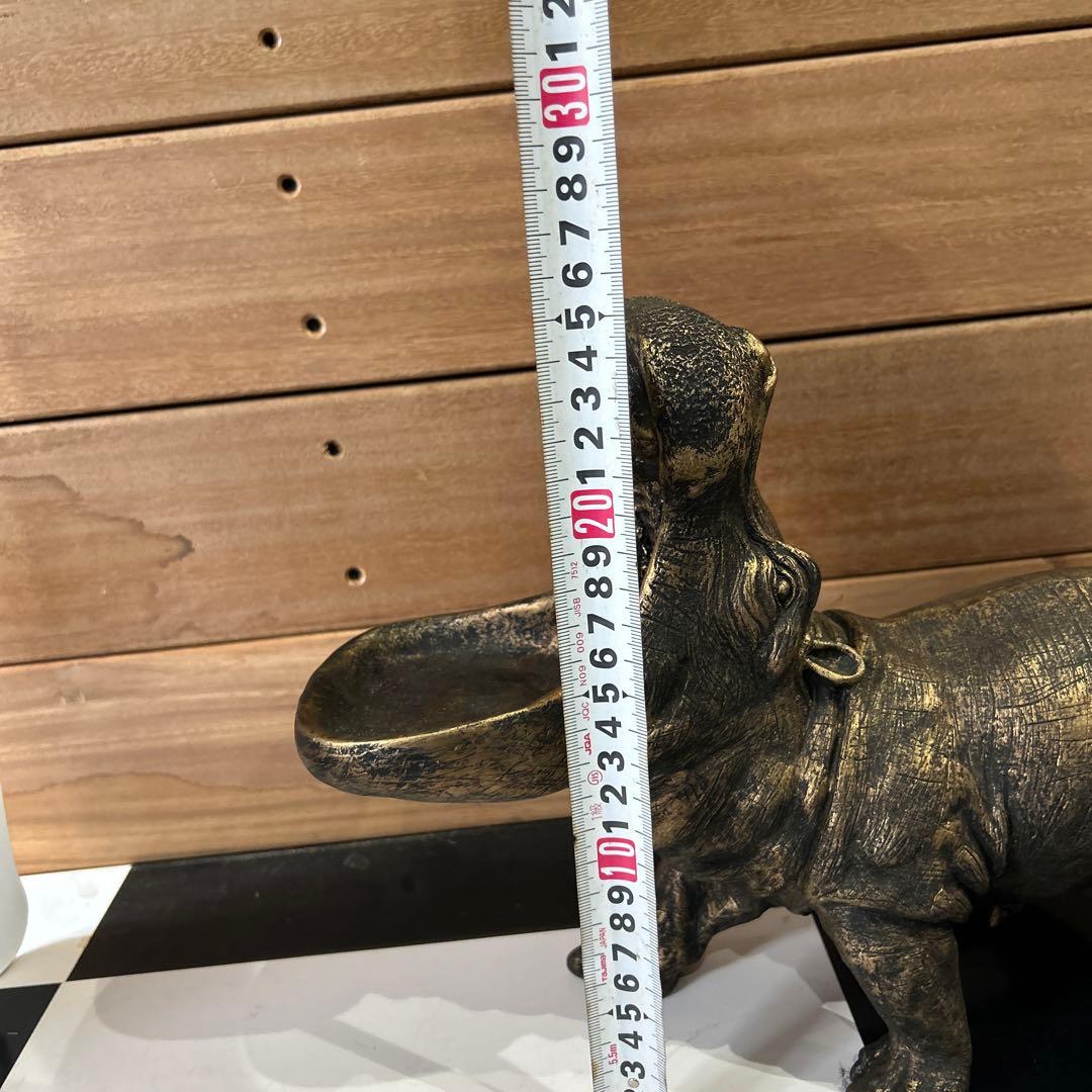 カバの置物、小物置き