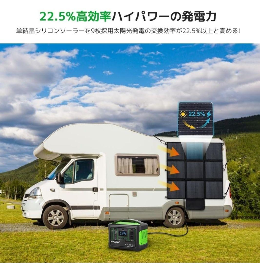 LVYUAN リョクエン ポータブルソーラーパネル 200w 5.25kg
