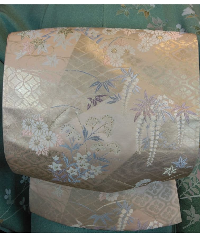 NO384 売約済み 躾付き 友禅正絹 訪問着フルセット 正絹長襦袢付き