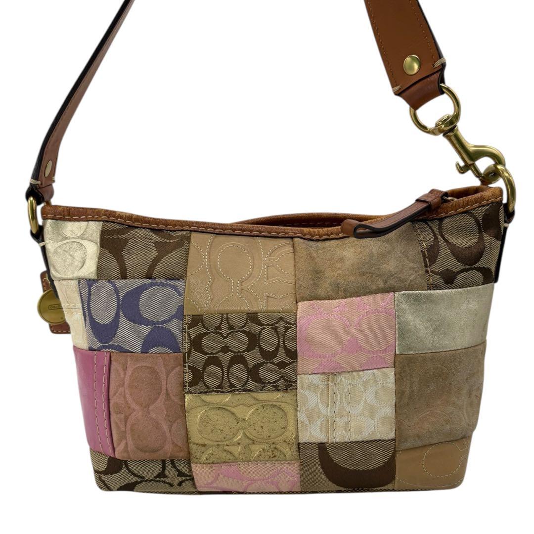 バッグ Coach Patchwork Signature shoulderbag870
