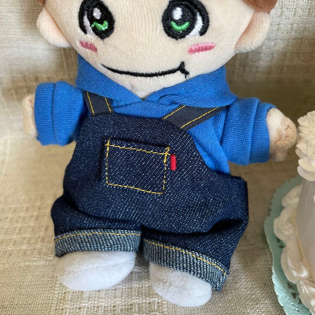 確認用ちびぬいちゃんのパーカー＆オーバーオール